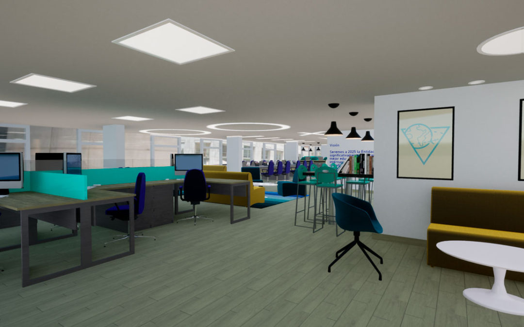 Diseño de oficinas para la sede principal del ICETEX